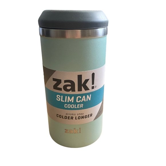 Zak! Slim Can Cooler Pink, Purple or Light Blue 12.5oz Outdoors/Indoors/Summer - Picture 7 of 8